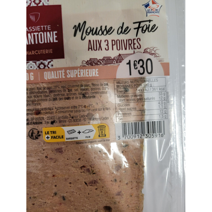 MOUSSE 3 POIVRES 160G