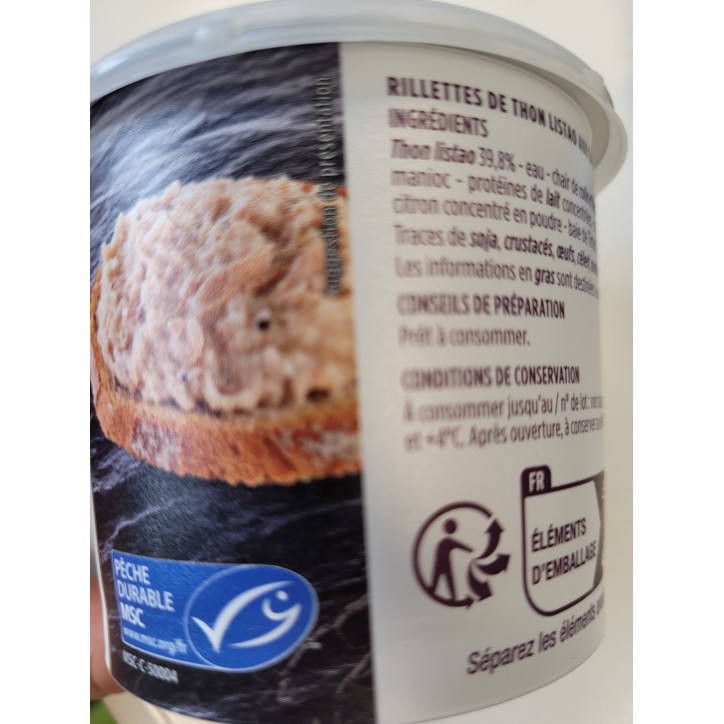 RILLETTE THON 140G