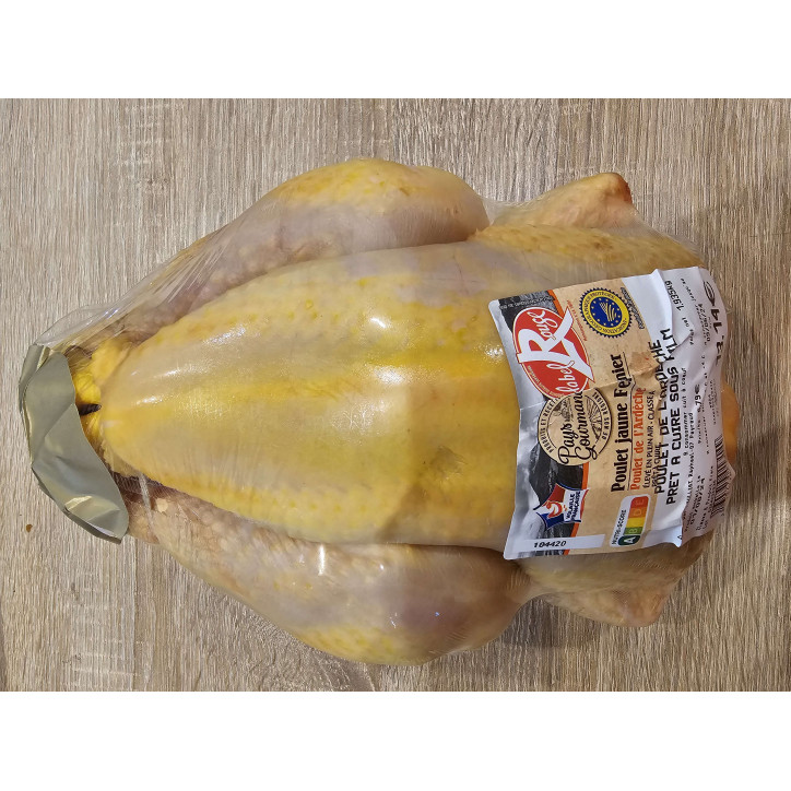 POULET JAUNE LABEL ROUGE FERMIER  1.5 KG ENV