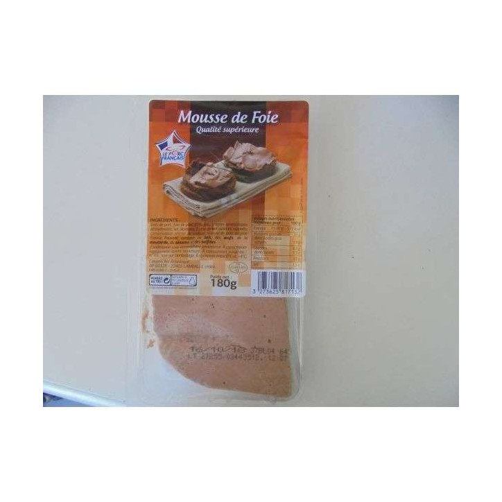 MOUSSE DE FOIE 180 GRS 