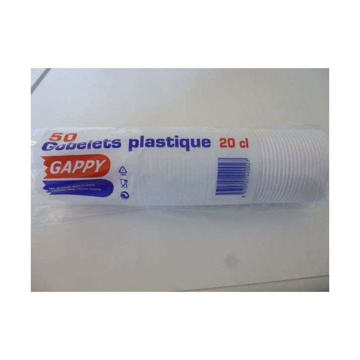 GOBELETS PLASTIQUE X 50