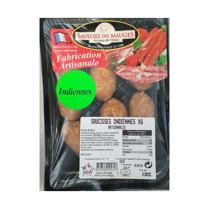 SAUCISSES INDIENNES 300GRS