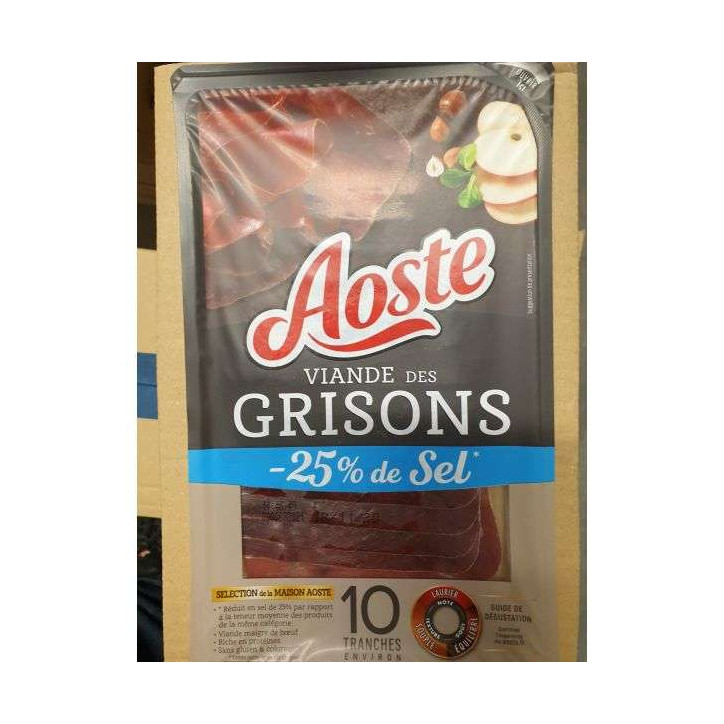 VIANDE DE GRISONS -25% SEL 70 GRS 