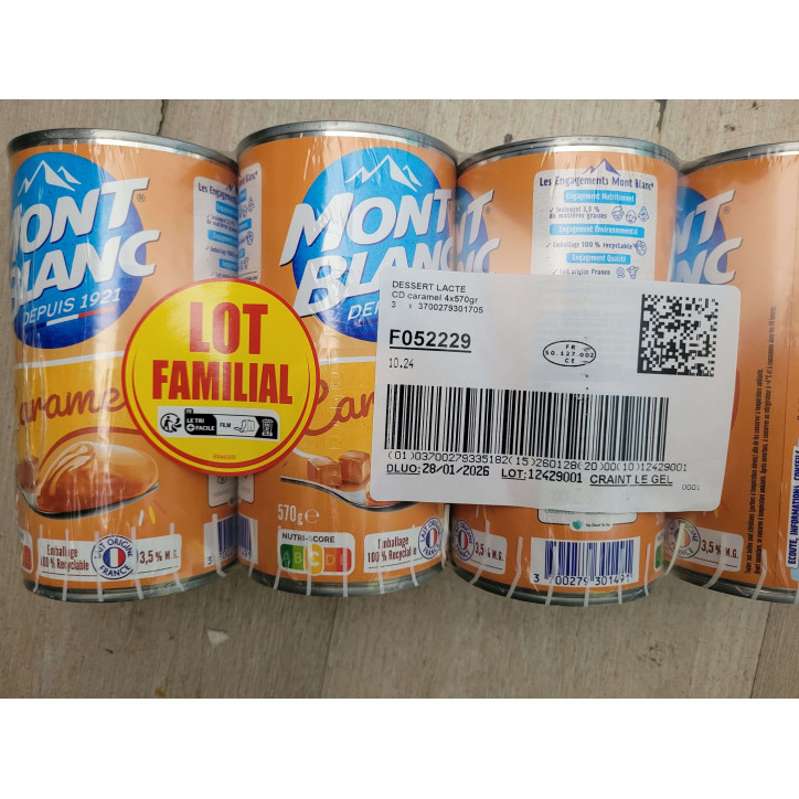 CREME MONT BLANC  LOT FAMMILIAL