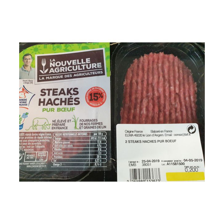 STEAK HACHE 15% 200G