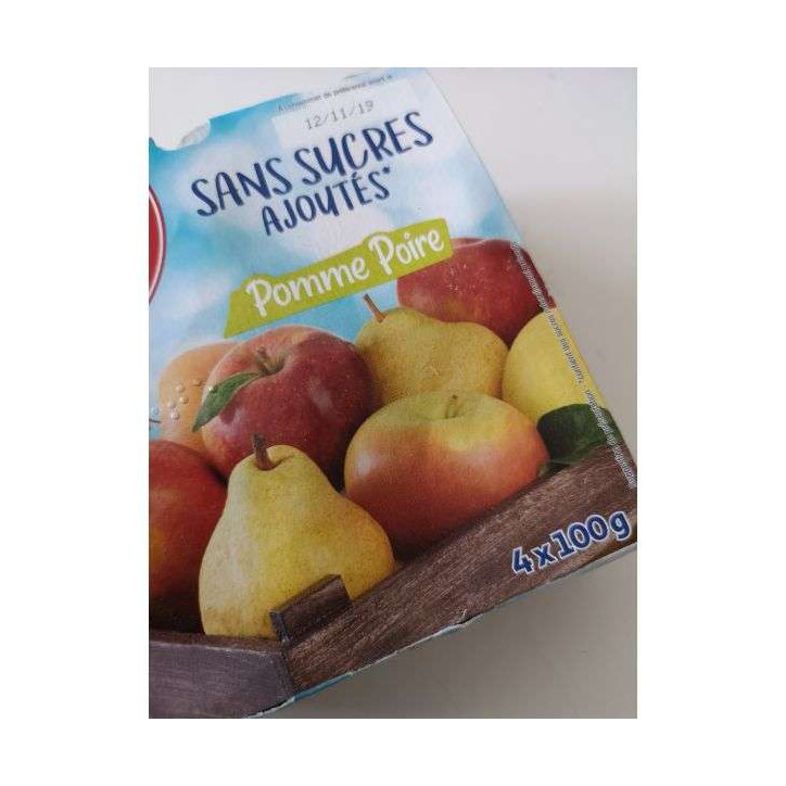 COMPOTE POMME POIRE 400GRS 