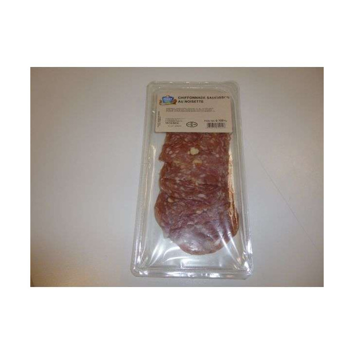 CHIFFONADE SAUCISSON AU NOISETTE 100 GR