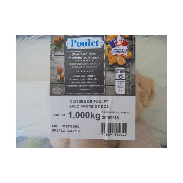 CUISSES DE POULET 1 KG 