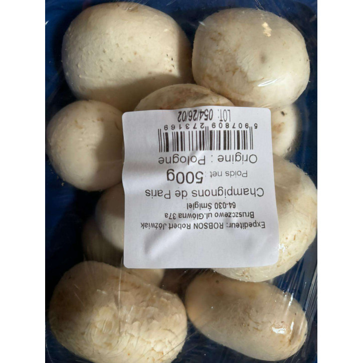 CHAMPIGNONS DE PARIS 500 GRS 