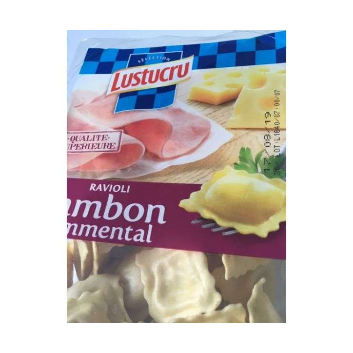 RAVIOLI JAMBON EMMENTAL LUSTUCRU 300 GR