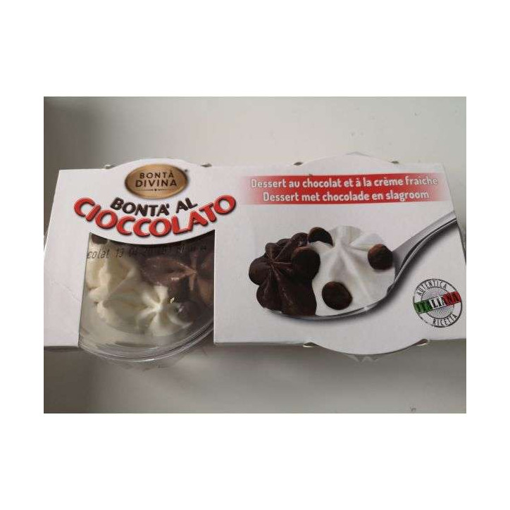 DESSERT CHOCOLAT ITALIEN BONTA DIVINA 180 GRS 