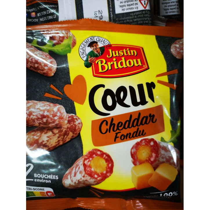 BRIDOU COEUR CHEDDAR 80 GRS 