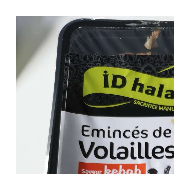 EMINCES DE VOLAILLES SAVEUR KEBAB 500GRS HALAL 