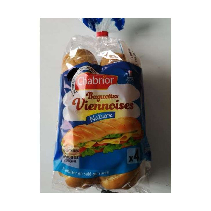 BAGUETTE VIENNOISES X 4 340 GRS 