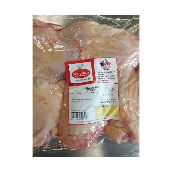 10 CUISSES DE POULET DEJOINTEES 2.5KG ENV