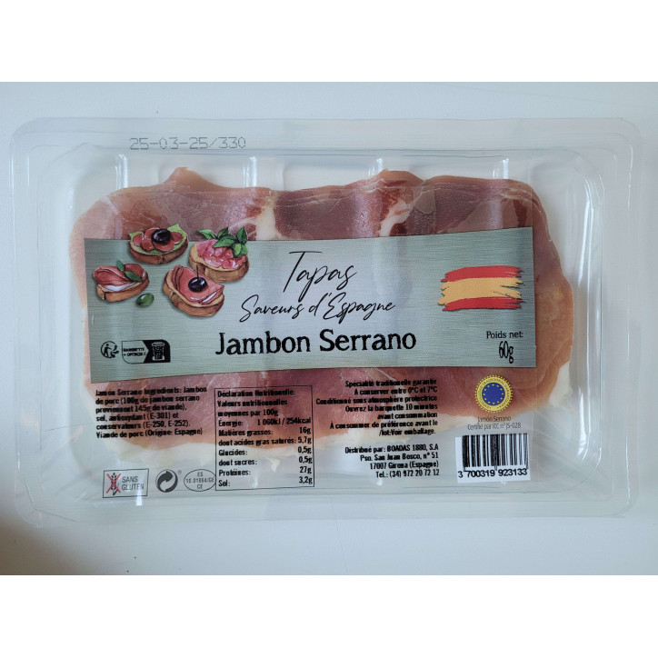 JAMBON SERRANO 80G