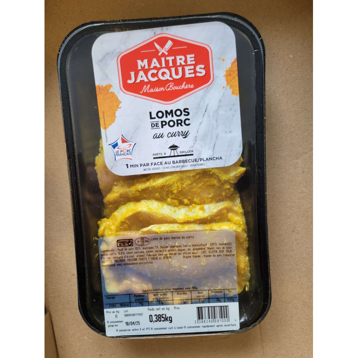 LOMOS DE PORC AU CURRY 385G