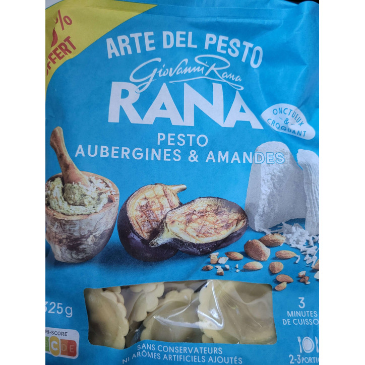 RANA PESTO AUBERGINES AMANDES 325G