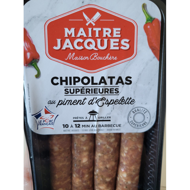 CHIPOLATAS PIMENT ESPELETTE 320G