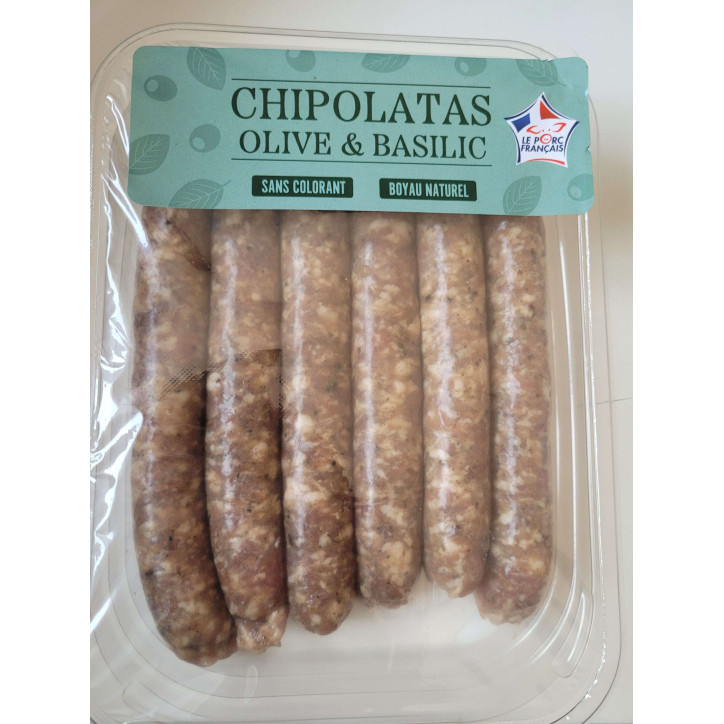 CHIPOLATAS OLIVE BASILIC 300G