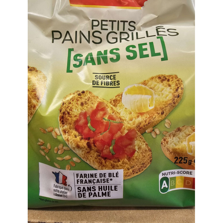 PETITS PAINS GRILLES 225GRS 