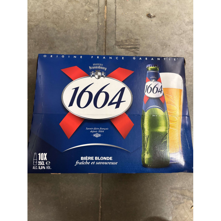 1664 BIERE BLONDE 10*25CL