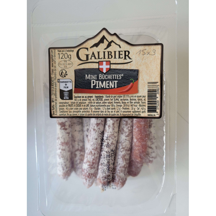 MINI BUCHETTES PIMENT 120G