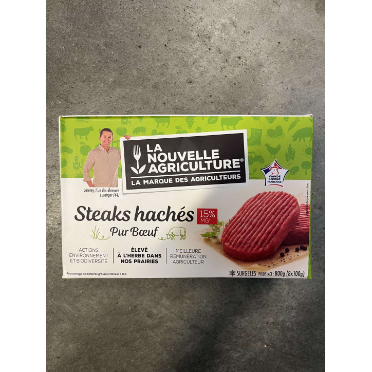 STEAKS HACHES 15% LNA 800G
