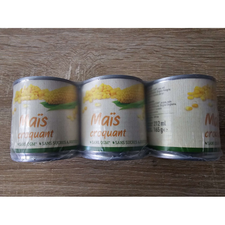 MAÏS CROQUANT LOT DE 3 X 140G