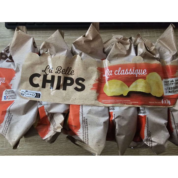 CHIPS NATURE 6X30GR