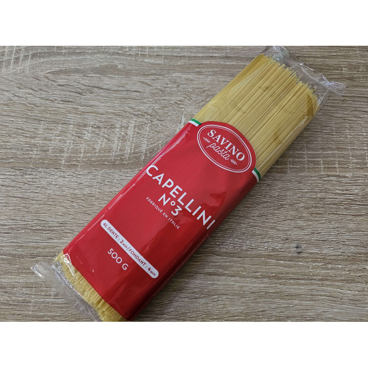 PÂTES CAPELLINI N°3. PQT 500G