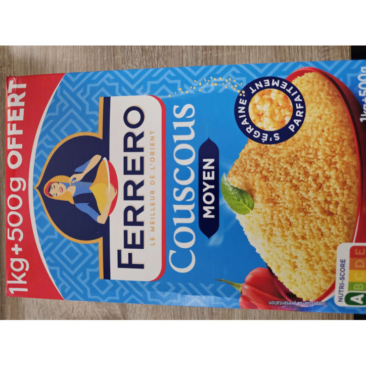 COUSCOUS MOYEN FERRERO 1.5KG