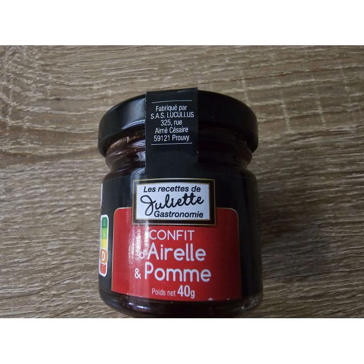CONFIT D'AIRELLE ET POMME 40 GRS 