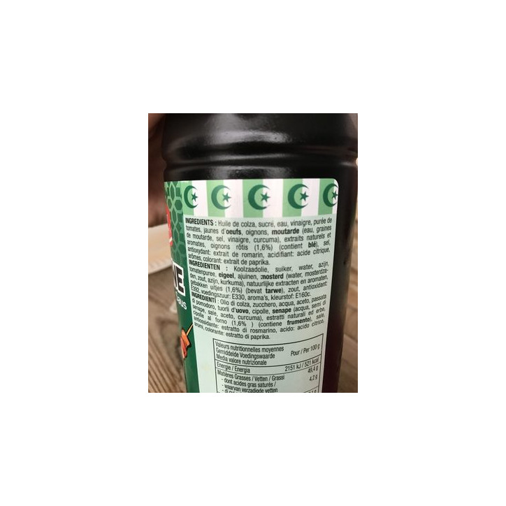 SAUCE ALGERIENNE 850 GR