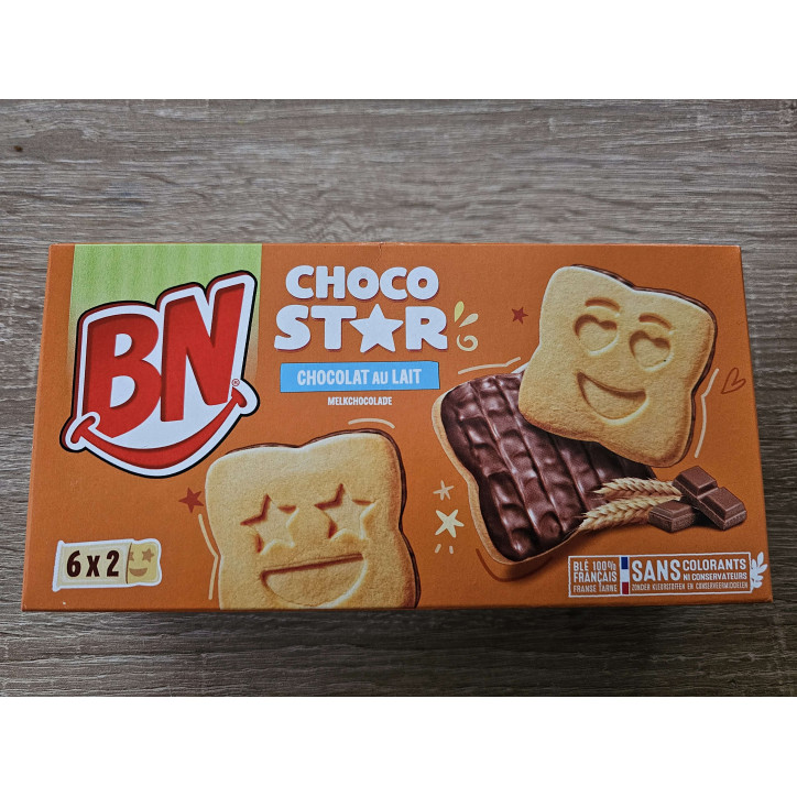 BN CHOCO STAR LAIT 195GRS 