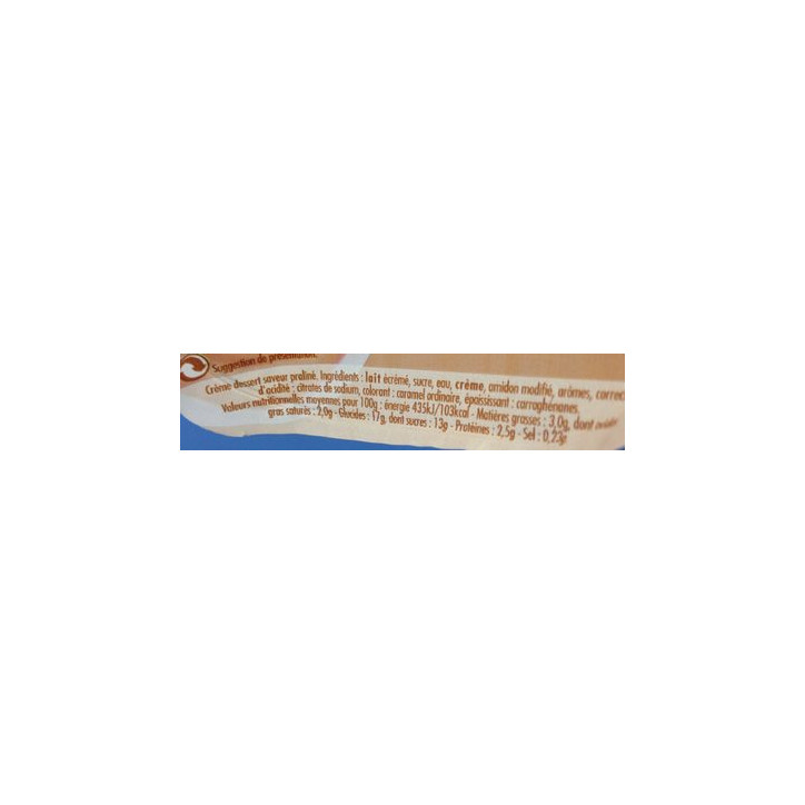 CREME DESSERT PRALINE 500 GRS 