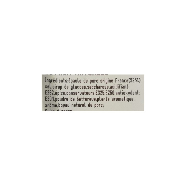 SAUCISSE TOULOUSE 200GR 