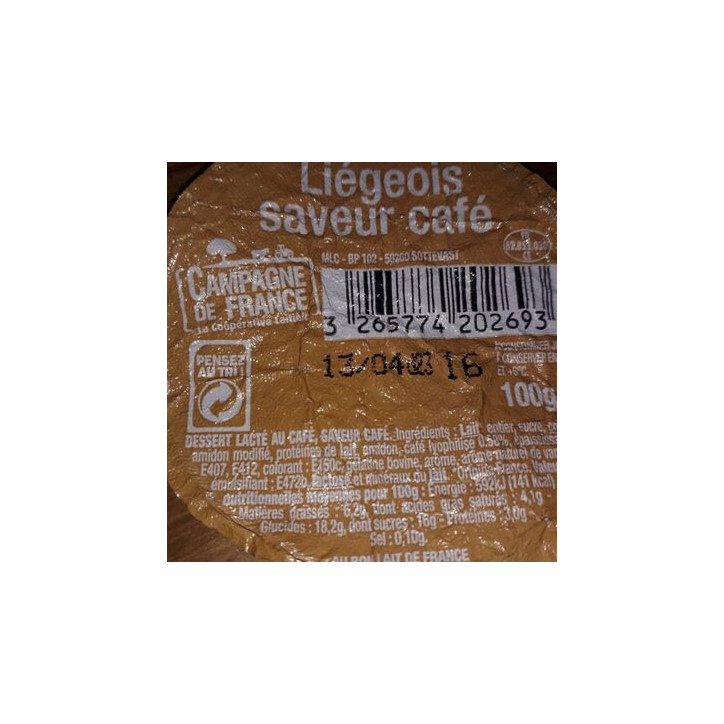 LIEGEOIS CAFE 4X100GR 