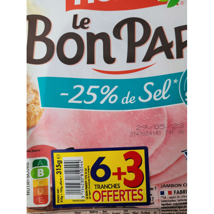 BON PARIS 9T -25% SEL 315G