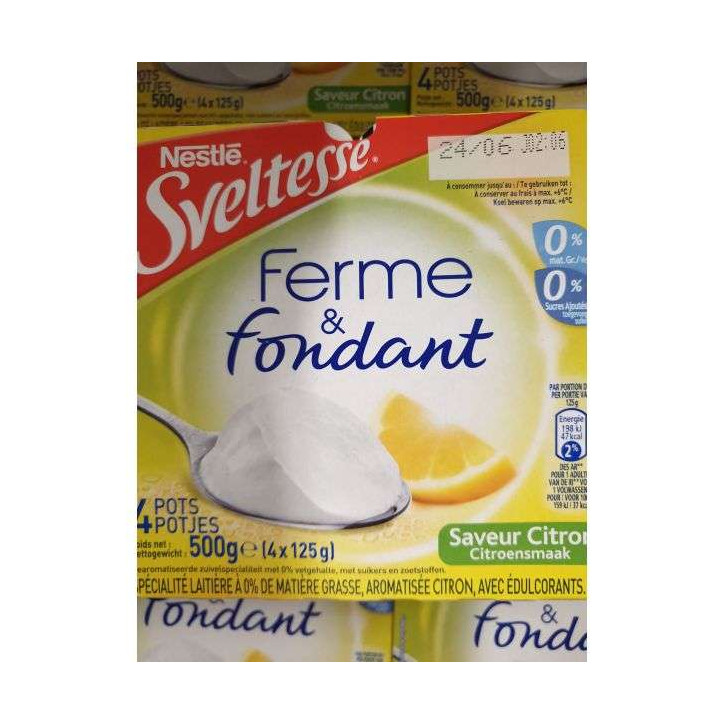 SVELTESSE FERME ET FONDANT CITRON X 4