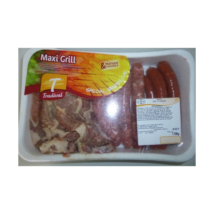 MAXIGRILL 4 PERSONNES 2 KG ENV