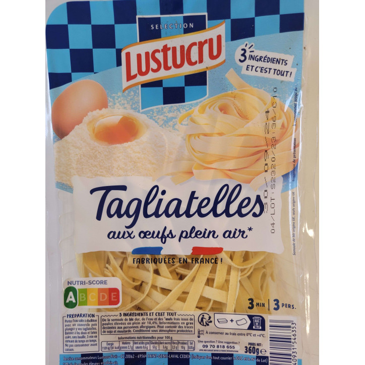 TAGLIATELLE LUSTUCRU 360 GRS 
