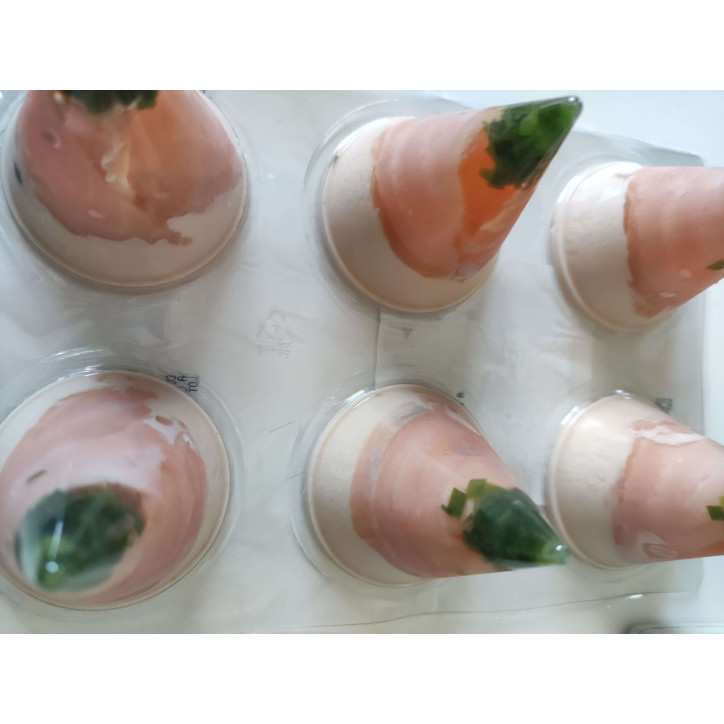 CORNET SAUMON X 6  390 GR