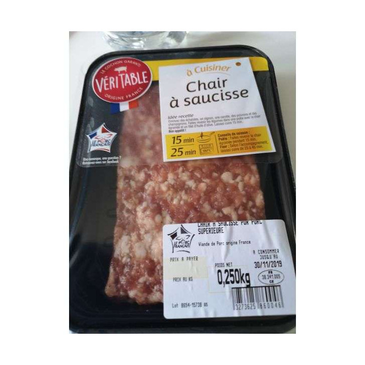 CHAIR A SAUCISSE 250 GRS 