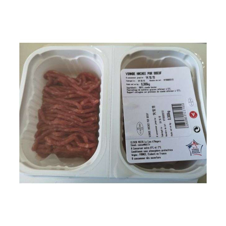 VIANDE HACHE PUR BOEUF 300GRS 