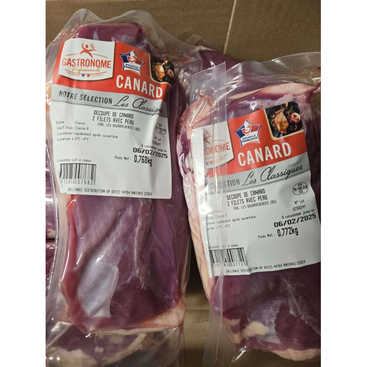 FILET DE CANARD X 2 520GRS  ENV PRIX PIECE
