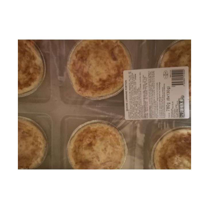 QUICHE LORRAINE X 6 780 GRS 