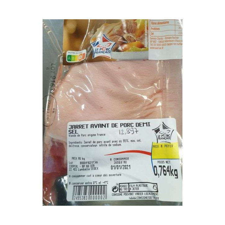 JARRET AVANT DE PORC 700G ENV