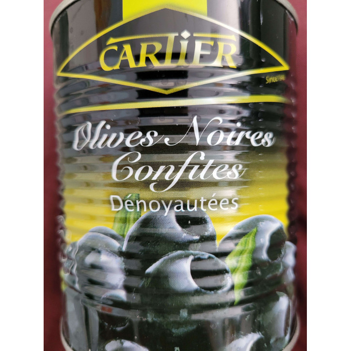 OLIVES NOIRES DENOYAUTEES 850ML