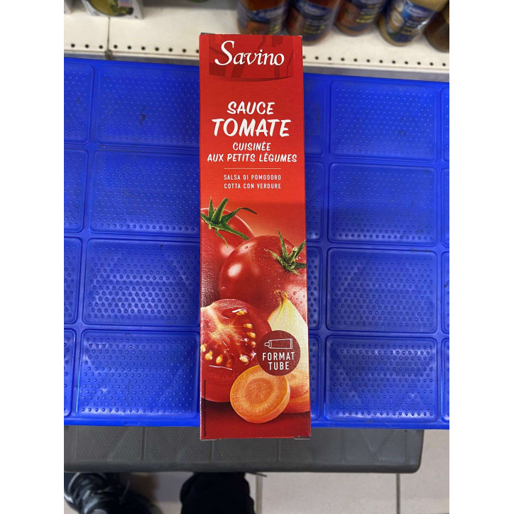 SAUCE TOMATES ET PETITS LÉGUMES TUBE 180G SAVINO